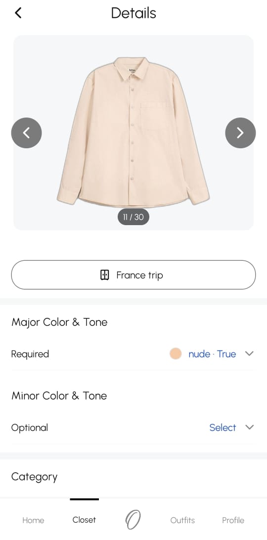 Oviro inspiration curation screen